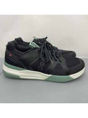 On Running The Roger Clubhouse Pro Sneakers Shoes Tennis Court Black Mens 10.5